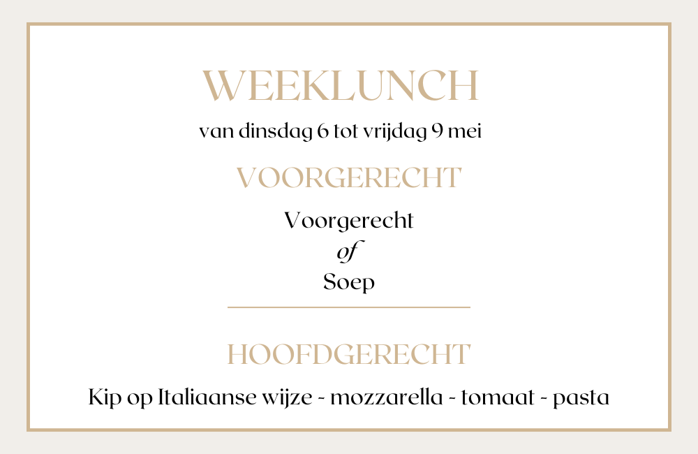 Weeklunch Brasserie De Reinaert