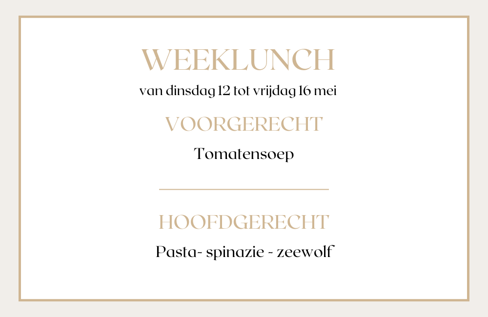 De Reinaert Weeklunch De Reinaert Weeklunch