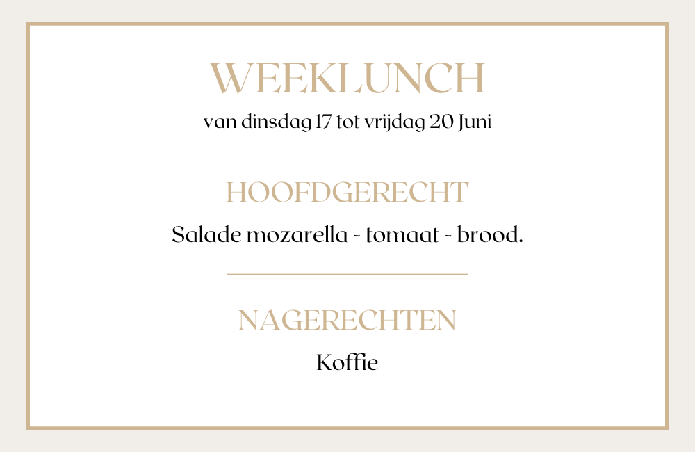 De Reinaert Weeklunch De Reinaert Weeklunch