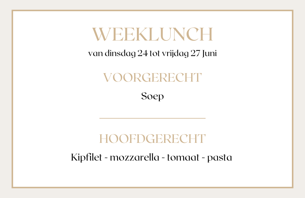 De Reinaert Weeklunch